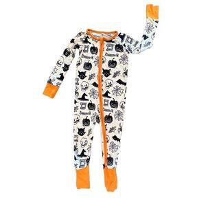 Little‎ Sleepies Bamboo Witches Brew Halloween Cream Romper Zippy 18-24 months